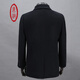 Ding Tong Middle-aged and Elderly Coat Men's Winter Medium-Length Wool Plush Jacket Men's White Duck Down Thickened Warm Pure Black Business Lapel Single Bretted Slim Body Clothes Dad's Woolen Coat Black Wool 98.1% and 1.9% Cashmere 175