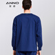 ANNO long-sleeved hand-washing uniforms for doctors and nurses, solid color Korean style slim-fitting operating room uniforms, clean room uniforms, customizable printing and embroidery, navy blue XL
