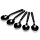 Petunia Disposable Spoon Rice Spoon Thickened Takeaway Rice Spoon Dessert Spoon PS Crystal Spoon Single Packaging Deji Black Spoon 100pcs 2000pcs