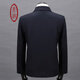 Ding Tong Men's Wool Jacket de chaqueta delgada para hombres Spring and Autumn Short Middle-Edge Menor's Business Lapa informal suelta Blue oscuro IJ-002 Código de 175 estándares Custom