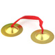 
Lelinyuan Orff percussion instruments for children's gongs and bronze cymbals, kindergarten elementary school three-sentence and half-performance props for bronze rubbing gongs and drums, small cymbals diameter 9cm