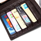 Sieben Wolf Wallet Herren Lange Business Geschenkbox Top -Layer Cowide Großkapazität Brieftasche Geburtstag Vatertag Geschenk Praktisches Geschenk für Papa Mode Brown [Lightning Ankunft]