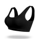 CAWIE Ice Silk Seamless Wireless Bra One-piece Bottoming Vest Anti-exposure Tube Top Bra Short Style with Breast Pads for Beautiful Back Black