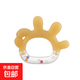 Baby teether, molar stick, baby toy, baby teether, boilable food-grade silicone anti-eating tool, OK gesture gesture-baby rattle teether + silicone anti-chain
