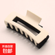 Korean elegant temperament, high-end color-blocking clips, cold wind hair clips, simple and versatile bath tray hair clips, hair accessories, square style black and white