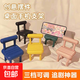 Mobile Phone Stand Cute Portable Lazy Folding Chair Creative Desktop Ornament Office Keychain Creative Gift Cute Mobile Phone Stand Random Color *1