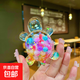 Luminous quicksand little turtle ornaments pair cute simulation animal doll desktop ornaments toys for girls 5.6cm quicksand turtle colorful