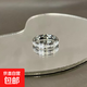 Gypsophila frosted black and white ring for men and women niche high-end design couple rings titanium steel non-fading ring Gypsophila frosted silver ring No. 11 reference weight 170-190Jin Jin is equal to 0.5kg, worn by the crowd