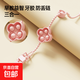 Baby teether anti-lost chain rope bite music clip baby silicone pacifier chain anti-lost chain teething toy upgraded model-press press soft powder
