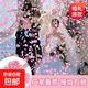 Popular wedding items, 8000 pieces, fireworks, wedding petals, rain knots, wedding cannons, hand-held cannons, 72cm pink rose petals, 1 piece