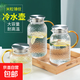 High temperature resistant rice teapot heat resistant high temperature large capacity cool white high borosilicate glass household 1800ml