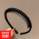 Toothed hairband for women with short hair, hairpin for face wash, hairpin for the elderly and lady, hair accessories clip, black