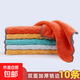 Rag kitchen special dishwashing cloth not easy to stain oil and water absorbent towel household thickened table cleaning cloth 10 pieces large size 30*40cm double thickened