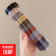 Canned headband 20 pcs Korean style high-elasticity seamless rubber band for women to tie their hair without hurting hair and not strangling hair rope hair tie Morandi color canned 20 pcs
