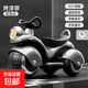 Children's electric motorcycle for boys and girls, tricycle, baby toy car, baby can sit on it, children's remote control charging stroller, painted silver dual drive + remote control + music + Bluetooth
