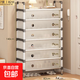Dust-proof shoe rack shoe cabinet door entry shoe storage rack reinforced and durable shoe rack multi-layer large shoe cabinet for home use 7 layers 80cm - gaskets for each layer dust-proof design