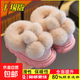 Winter children's cotton slippers bag with heel for boys and girls indoor non-slip warm plus velvet cotton shoes for babies medium and large children's wool slippers Upgraded version of melon red bag heel 12 28/29 size (inner length 17CM suitable for feet 16