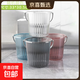 开学宿舍必备加厚塑料透明水桶家用卫生间储水桶学校寝室用洗衣桶 1049随机颜色中号