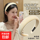 Pink headband for women 2025 new high-ceiling temperament hair binding headband for women wide-brimmed hairpin headdress 16# milky white