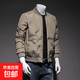 Baseball collar cotton jacket for men in autumn and winter, trendy brand thickened warm jacket for middle-aged and elderly dads, cotton jacket for men TL-2211 Khaki 2XL