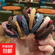 Korean style accessories hair rope with high elasticity and no seams, ten-color base to tie hair, rubber band hair accessories, 2 mixed colors