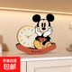 Internet celebrity new panda creative clock ornaments tumbler home silent clock children's room table display Mickey tumbler clock - Mickey holding the cheek (free battery) 20*25 cm