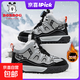 BOBDOG boys' cotton shoes 2025 winter new large cotton shoes plus velvet anti-slip autumn and winter children's sports shoes girls snow boots black gray plus velvet large cotton TS6088 31 shoe inner length 19.8cm