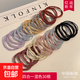 Rubber band for women to tie hair, high elasticity and durability, multi-strand hair rope, Internet celebrity 2025 new high ponytail hair tie gift, 4-in-1 mixed color, 30 pieces