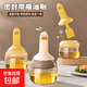 Oil brush household high temperature resistant silicone oil brush with bottle kitchen pancake food grade barbecue baking all in one oil brush bottle hot style oil brush bottle white 1 pack