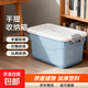 JD Logistics Portable Storage Box with Cover Storage Box Thickened Plastic Organizer Car Household Toy Storage Light Blue XL 43*30*24cm