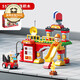 FEELO is compatible with LEGO large particle children's building block toys boys and girls birthday gifts fire station Y42003