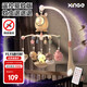 Xinge Bettglocke, Babyspielzeug, Nachttisch, Rassel, Bettaufhängung, Musik, drehbar, Fernbedienung, Licht, beruhigend, Mückenschutz für Neugeborene, 0–6 Monate