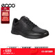 ECCO casual leather shoes men's cushioning walking shoes Irving 511734 51052 black 42 as a gift for boyfriend