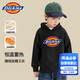 Dickies children's clothing children's velvet hooded sweatshirt 2025 new winter thickened thermal tops for small and medium-sized children, boys and girls winter clothing