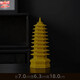 Yusen Yi Wenchang Tower ornaments seven-story living room entrance office desk study room porcelain handicrafts decoration ornaments nine-story Wenchang Tower trumpet yellow