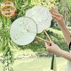 Yusen Recalls Ancient Tuan Fan Chinese Dance Women's Hanfu Photo Props Cheongsam Fan Translucent Palace Fan Round Fan Nian Baiyuan