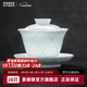 Jingdezhen (jdz) Ceramic Covered Bowl Yingqing Sculpture Household Sancai Covered Bowl Chinese Kung Fu Tea Set High-Looking Tea Bowl High-End Gift