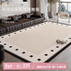 Y U-LIVE carpet living room bedroom 2025 new bedside no-wash and wipeable room high-end waterproof no-care sofa floor mat loop pile-Black Square Park-breathable style 200 300cm light and easy to carry and easy to store