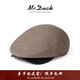 Mr DUCK limited edition British Marling&Evans lambskin cap men's winter high-end forward hat warm taupe (100% merino lambswool)-MW461101 L (58-59cm)