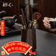Chuxin Black Sandalwood Tea Ceremony Six Gentlemen Tea Set Accessories Set Pu'er Tea Needle Tea Knife Tea Clamp Tea Spoon Tea Brush Kung Fu Tea Accessories Six Gentlemen Tea Ceremony - Black Sandalwood