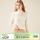 TUHUANG seamless pure wool solid color bottoming knitted sweater 25 autumn and winter half turtleneck women's wool sweater TW897303