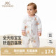 YEEHOO one-piece clothespin cotton rompers baby warm cotton clothes autumn and winter monk clothes mountain and field quilted clothes 80cm