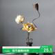 AIMAN dried lotus flower bouquet lotus lotus real flower Zen style air-dried Chinese flower arrangement living room decoration ornaments to attract wealth Combination 1 (without bottle)
