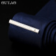 OUYAO New Simple Silver Metal Professional Business Security Groom Wedding Fashion Simple Tie Clip Lavalier Pin Men Y-ZZ13