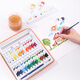 
Deli gouache pigment 24 colors 5ml painting paint gouache painting student children entry-level set (including brush color tile) student school gift