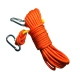 Pioneer with steel wire inner core slow down escape safety rope mountaineering rock climbing outdoor training survival rescue rescue anti-flood disaster relief rope self-rescue non-fire fire rope 20 meters with double hooks