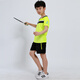 Saisie de badminton pour enfants à séchage pour garçons et filles à manches courtes d'été et secondaire des élèves de tennis de table uniformes uniformes uniformes de la compétition de sports de sport Uniforms de concours de vêtements de sport