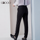 G2000 business suit pants for men straight 2018 new style youth casual formal fit suit pants for men 81151001 black/99 28/160