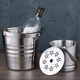 Boelter stainless steel ice bucket portable ice bucket home bar KTV champagne red wine ice bucket hotel room ice bucket 1 liter ice bucket + ice clip