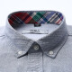 Nanjiren (Nanjiren) long-sleeved shirt men's business casual pure cotton slim fit Oxford shirt splicing light gray size 39 PJNJF